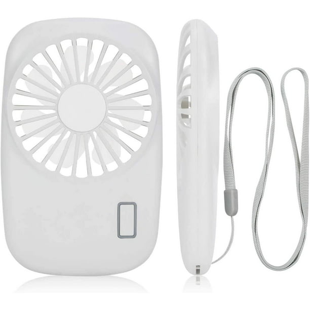 Pequeño ventilador portátil recargable, mini ventilador de velocidad ajustable, ventilador USB de mano personal para exteriores, habitación, ventilador de mano para camping, oficina, viajes MFZFUKR LRWJ546-3