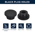 thumbnail image 2 of Unique Bargains 6 Pcs Black Plug Holes, H21 Rubber Button Plug for 20mm/0.79' Hole, 2 of 6