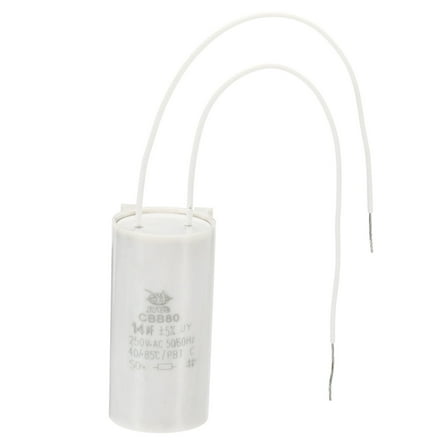 Uxcell CBB80 14uf Running Capacitor,AC 250V 2 Wires 50/60Hz Cylinder 60x30mm  for Water Pumps