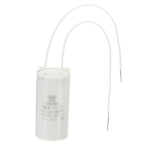 Uxcell CBB80 14uf Running Capacitor,AC 250V 2 Wires 50/60Hz Cylinder 60x30mm  for Water Pumps