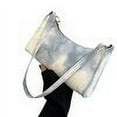 thumbnail image 2 of FeiraDeVaidade New Fashion Smudged Gradient Color Underarm Small Square Bag Texture Hand-Held Shoulder Bag, 2 of 6