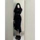 thumbnail image 3 of Vestido Sexy de hueso de pescado negro para niños, falda de cadera envuelta con fragancia pequeña Y2K, ropa de mujer para principios de primavera, otoño e invierno, nuevo, 2023, 3 of 3