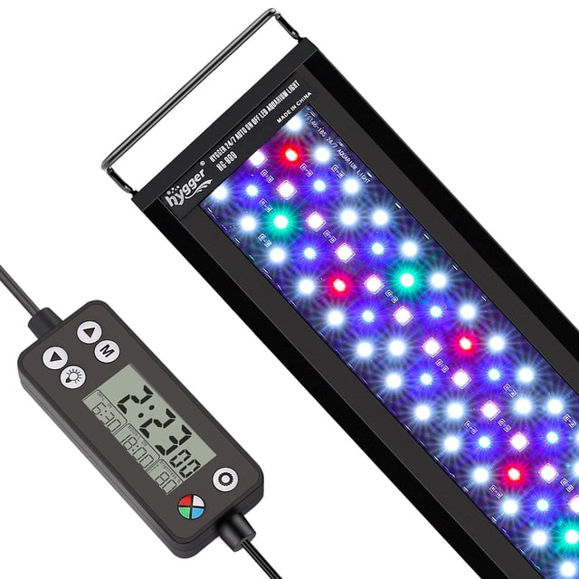 Luz LED para acuarios con encendido y apagado automático de espectro completo