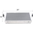 thumbnail image 4 of SHZICMY 3" Inlet/Outlet FMIC Universal Aluminum Turbo Intercooler 31X12X4 Inch Durable, 4 of 8