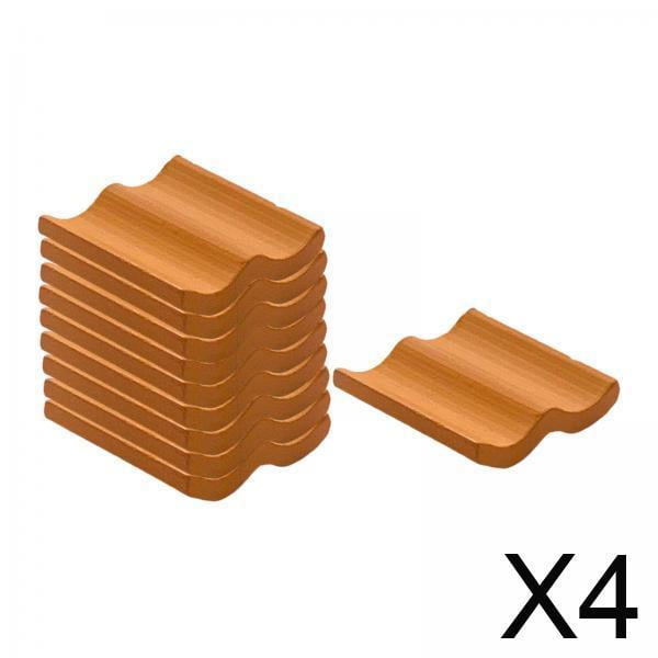 4 Mini Ladrillos Baoblaze Tejas Para Techo Juegos De Mesa 10 Piezas De Tejas Naranjas