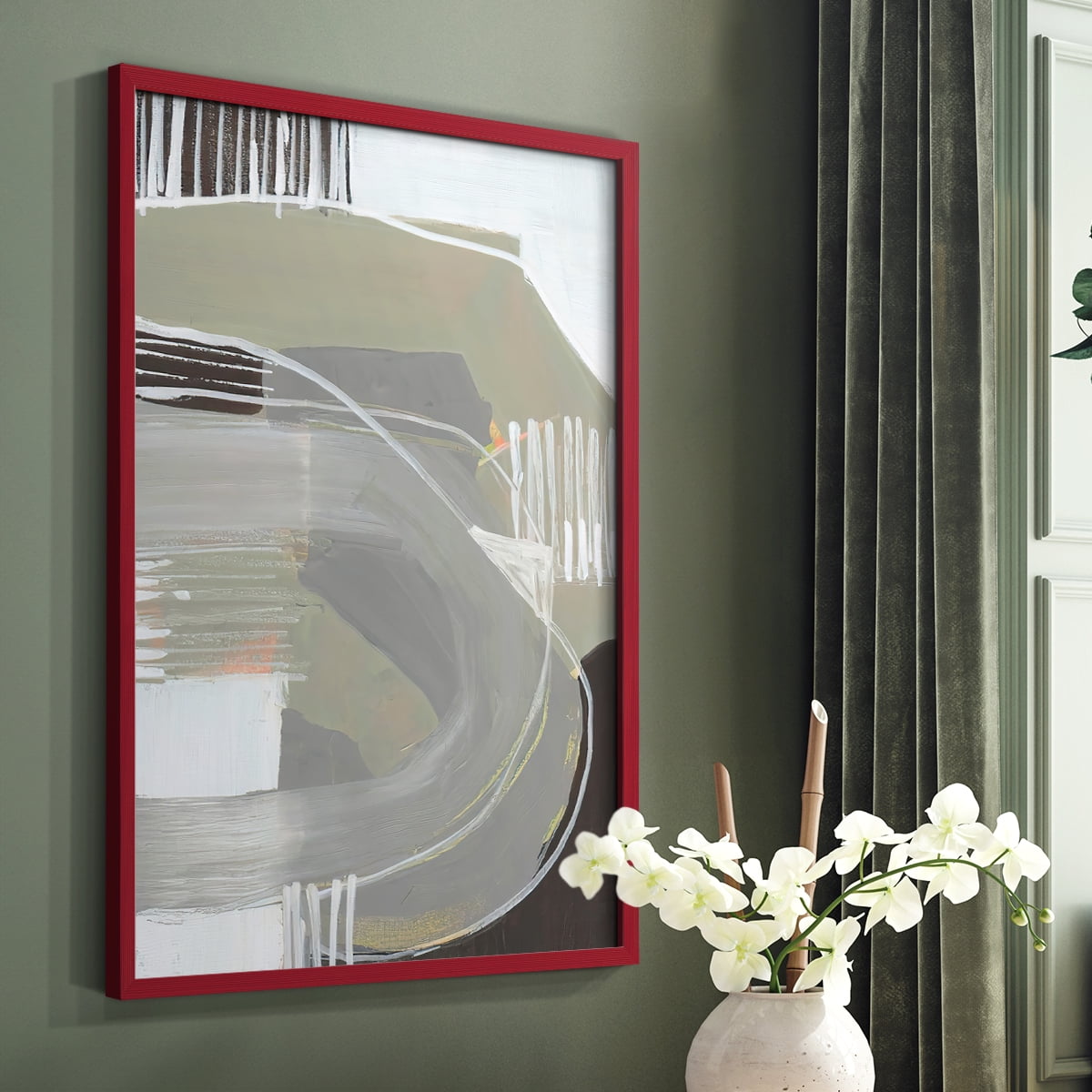 Arching Neutrals I in Paper Solid Wood 11 x 14 Framed Print