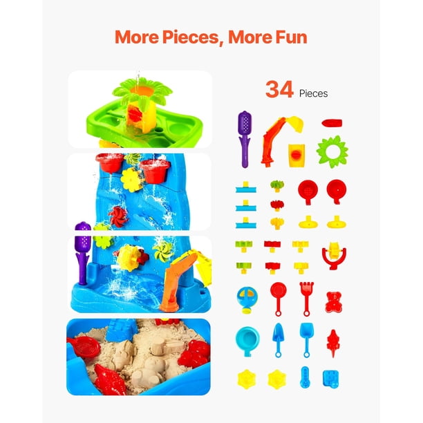 Sand Water Table for Toddlers, Double Sided Kids Activity Table