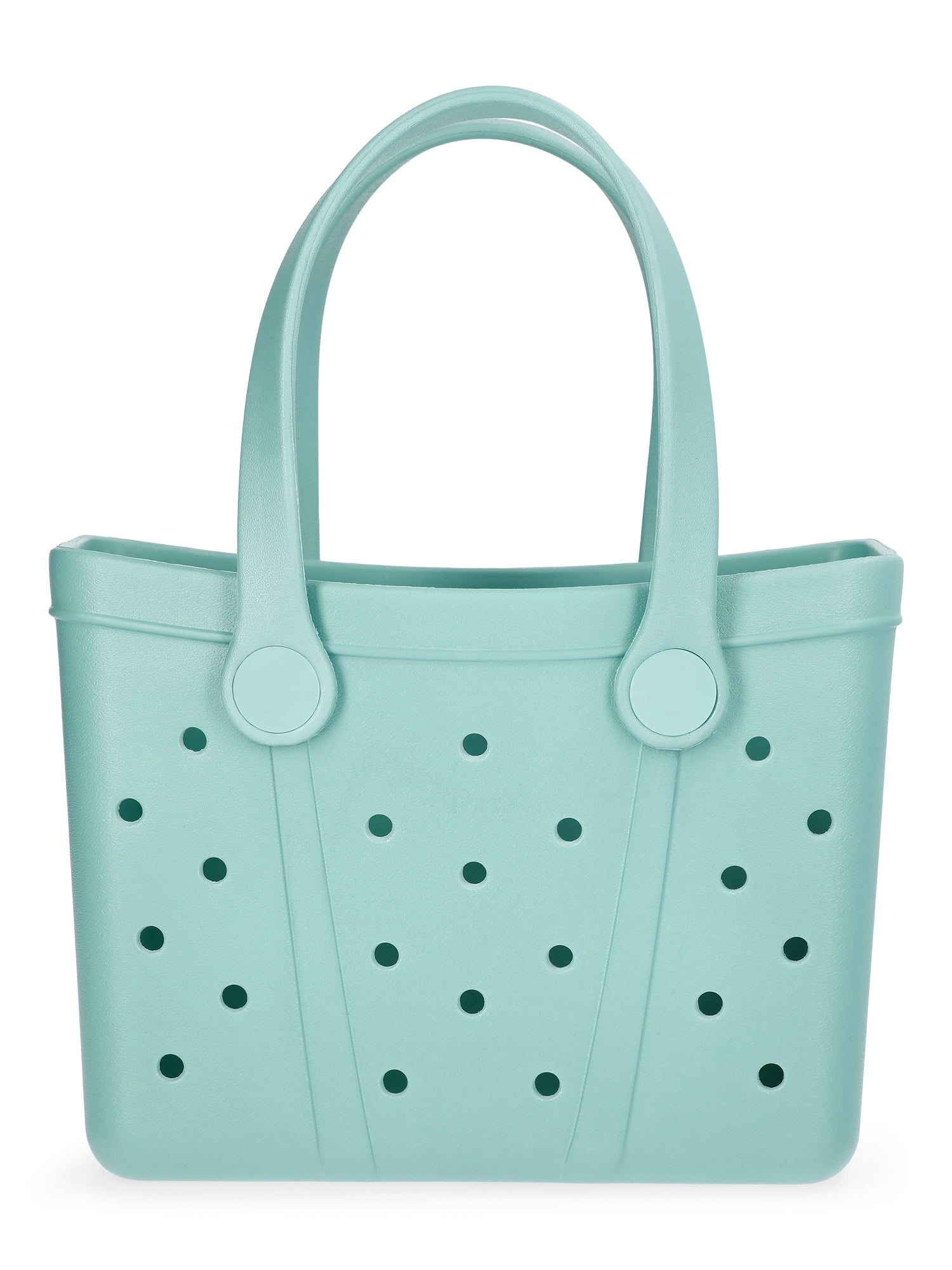 Time and Tru Women's Lightweight Mini Beach Tote Bag, Teal