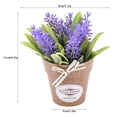 thumbnail image 2 of Artificial Plants Potted Fake Grass Home Office Desktop Decor Mini Faux Green Bonsai, 2 of 6