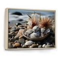 thumbnail image 2 of Designart "Seashell Sonata Beach Photo III" Nautical & Beach Floater Framed Wall Decor, 2 of 7