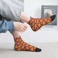 thumbnail image 2 of Fuzoiu 70's Retro Print Adult Socks, Crew Moisture-wicking Socks, Unisex Cushion Crew Socks,Casual Sports Ankle Socks, 2 of 7