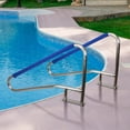 thumbnail image 4 of DSSTYLES Pool Handrail, 54 x 36 Swimming Pool Stair Rail, 304 Stainless Steel Stair Pool Hand Rail Rated 385lbs Load Capacity, Pool Rail with Quick Mount Base Plate, and Complete Mounting Accessories, 4 of 7