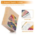 thumbnail image 5 of Yayeee Napkin Holder for Table Set of 2 Kitchen Paper Tissue Organization, Green Floral Wave, 5 of 8