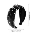 thumbnail image 5 of Clearance!Uooqdmx Headbands for Women, Pearl Headband, Jeweled Headbands for Women, Women Hair Accessories Ladies Girls Headwear, Knotted Headband for Women, Black One Size, 5 of 6