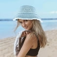 thumbnail image 6 of Denim Bucket Hats for Women, Summer Wide Brim Washed Jean Sun Hat Beach Vacation Outdoor Fishing Hats, 6 of 7