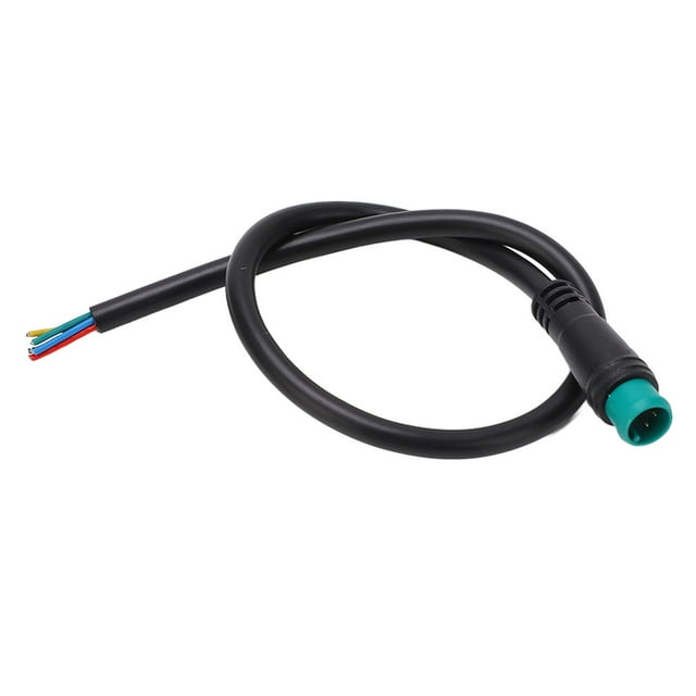 E Bike Extension Cable, IP65 Waterproof Lightweight 200V AC 0.8 Feet E Bike Instrument Extension Cord 5 Pin For E Scooters