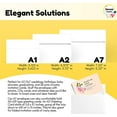 thumbnail image 2 of Sensei Supplies Self Sealing Invitation Envelopes 5x7 for Wedding Baby Shower Graduation, White 110-Pack, 2 of 7