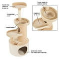 PETMAKER Cat Tree Condo with Tunnel and Scratching Post, 4 Tier 43"H