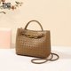 thumbnail image 5 of Bolso de mano de gran capacidad de alta gama para mujer, bolso tejido a mano sencillo y personalizado, bolso de mensajero práctico que combina con todo, 5 of 6
