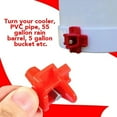 thumbnail image 3 of EGNMCR 3PCS Chicken Drinking Tap Nipple Horizontal Side Mount Screw Drinking Water DIY Cube, 3 of 5