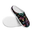 thumbnail image 3 of Lsque Rainbow Butterflies Pattern Womens Comfort Cotton on Scuff With Memory Foam and Anti-skid Sole Slipper-42/43, 3 of 7