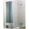 Zenith Products "L" Shaped Shower Rod, White