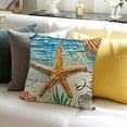 thumbnail image 3 of BANET Beach Coastal Decorative Throw Pillow Cover, Truck Porch Outdoor Home Decor, Sea Ocean Seasonal Couch Cushion Case White, 3 of 5