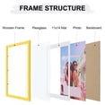 thumbnail image 2 of decorUhome 12x16 Matted to 11x14 Picture Frame, Photo Frame for Gallery Wall or Tabletop Display, Yellow, 2 of 9
