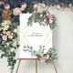 thumbnail image 5 of Guirnalda rústica de flores artificiales, telón de fondo floral para decoración de mesa de ceremonia Rosa Púrpura Púrpura Beige, 5 of 9