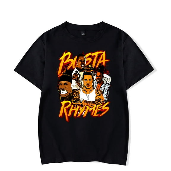 Busta Rhymes Merch Retro T-Shirt Men/Women Streetwear T-Shirt Shirt Short Sleeve