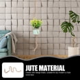 thumbnail image 5 of Colgador de maceta de yute y macramé, cesta colgante de planta tejida a mano, 2 uds., 5 of 5