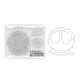thumbnail image 1 of Sellos transparentes para hacer manualidades, TPR transparente, reutilizable, fácil tallado, suministros para hacer tarjetas en relieve para proyectos de artesanía, 1 of 8