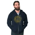 thumbnail image 5 of Standing With God Christian Cross Zip Up Hoodie Men's Women's Brisco Brands S, 5 of 6