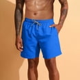 thumbnail image 2 of Men's Gym Workout Shorts with Mesh Liner Quick Dry Athletic Shorts 5 Inch Lightweight Sports Running Shorts with Pockets Blue, 2 of 9