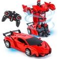 thumbnail image 1 of Coches RC para niños de 4 a 7 años, control remoto, transformación de coche, robot, juguetes para niños, deformación eléctrica, vehículo, juguetes para niños de 8 a 15 años, juguete transformador, coc, 1 of 3
