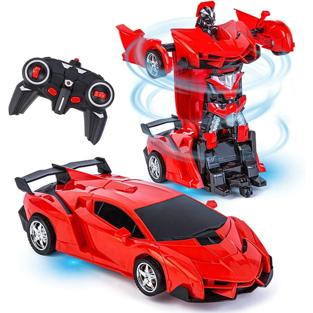 Coches RC para niños de 4 a 7 años, control remoto, transformación de coche, robot, juguetes para niños, deformación eléctrica, vehículo, juguetes para niños de 8 a 15 años, juguete transformador, coc