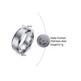 thumbnail image 6 of Stainless Steel Triple Moon Goddess Ring 8mm Face Width 6g Lightweight Jewelry Minimalist Boho Jewelry Everyday, 6 of 6