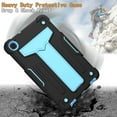 thumbnail image 4 of Dteck Shockproof Case For Samsung Galaxy Tab A 8.4 inch 2020 Model SM-T307, Heavy Duty Rugged Hybrid Case High Impact Full Body Kickstand Protective Cover (no built-in screen protector), Black + Blue, 4 of 4