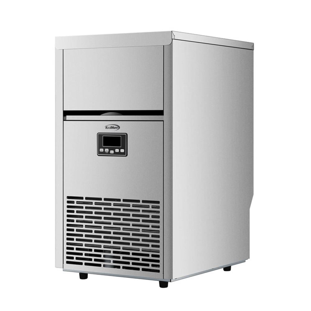 Pemberly Row Reserve 15" Residential Panel Ready Ice Maker in Stainless Steel