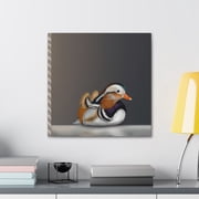 Mandarin Duck Reflection - Canvas