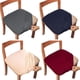 thumbnail image 5 of Juego de cojines para asiento de hogar, color sólido, funda de cojín para silla de cuatro estaciones, funda elástica para silla, funda para silla de comedor, funda integrada, 5 of 6