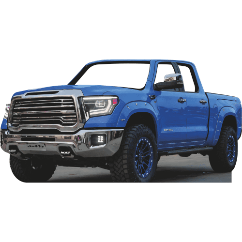 SS11265 Blue American Pickup Truck Stand In Cardboard Cutout Standee Standup
