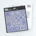 thumbnail image 5 of Paquete De 24 Azulejos De Papel Tapiz De 8 X 8 "Para Protector Contra Salpicaduras De Cocina. Despegue Y Pegue El Protector Contra Salpicaduras En Un Diseño De Mosaico De Piedra Pintada De Azul. Placa, 5 of 5