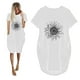 thumbnail image 4 of Puntoco Vestido De Manga Corta Con Cuello En V, Vestido Casual Suelto Con Estampado De Girasol Para Mujer Blanco Xxl, 4 of 5