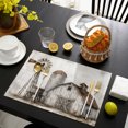 thumbnail image 4 of Farmhouse Barn Placemats Set of 6, Country Farm Windmill Rustic Vintage Washable Wipeable Table Mats for Dining Tables, Indoor Outdoor Kitchen Place Mats for Holiday Party Table Decor, 4 of 9