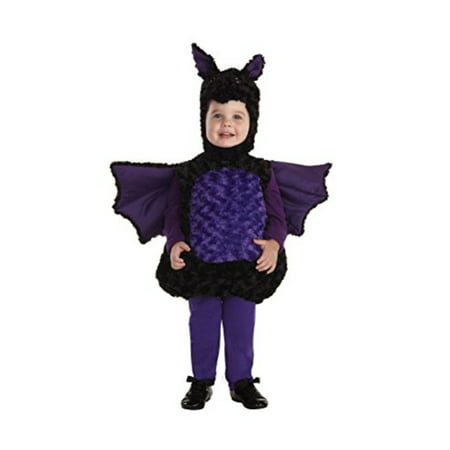 Underwraps Toddler's Bat Belly Babies Costume, Black/Purple, Medium (18-24)