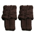 thumbnail image 5 of Ribbed Knit Leg Warmers for Women 80s Style Winter Warm Long Boot Socks Thermal Wear, 5 of 6