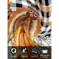 thumbnail image 7 of Thanksgiving Cloth Napkins Set of 8 Reusable Dinner Napkins, Fall Turkey Pumpkin Maple Leaf Black Plaid Cocktail Napkin Washable Table Napkins for Wedding/Holiday Party/Baby Shower 20"x20", 7 of 7