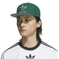 thumbnail image 4 of Men's  Green adidas Originals Trefoil Chain Snapback Hat, 4 of 4