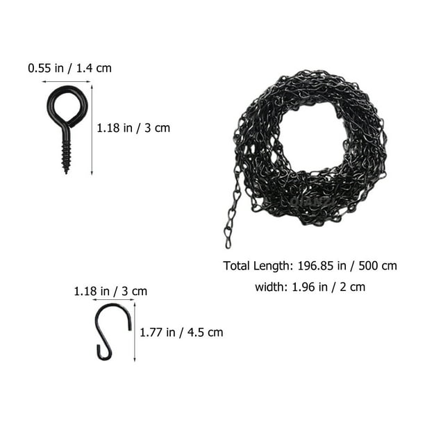 1 Set Hanging Chain and Hooks Set Garden Plant Hangers for Hanging Baskets